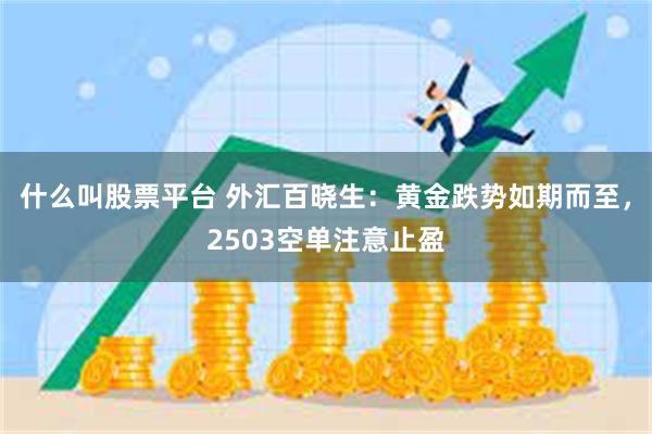 什么叫股票平台 外汇百晓生：黄金跌势如期而至，2503空单注意止盈