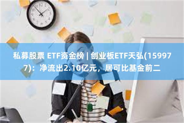 私募股票 ETF资金榜 | 创业板ETF天弘(159977)：净流出2.10亿元，居可比基金前二